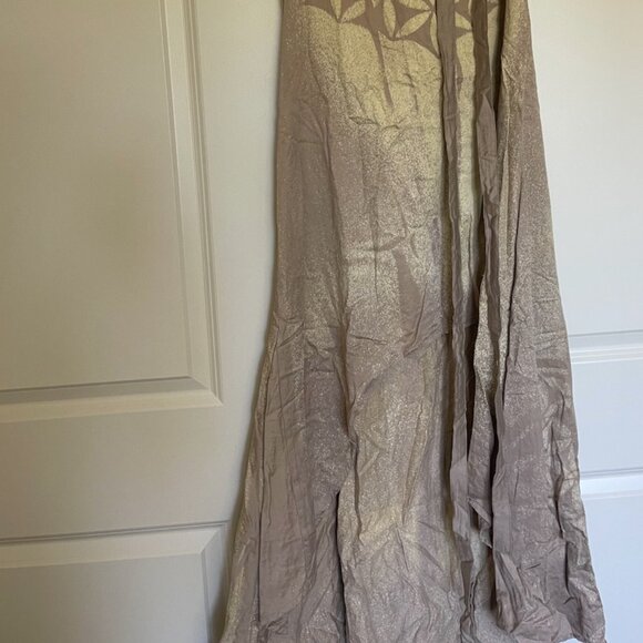 Chintamani Sacred Geometry Organic Dress, Size Medium, Beige and Golden Tones - Picture 2 of 2
